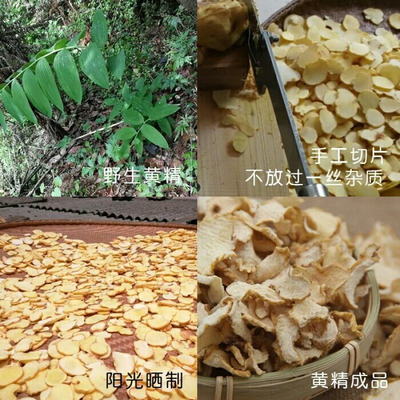 多年多花黄精生片煲汤泡茶