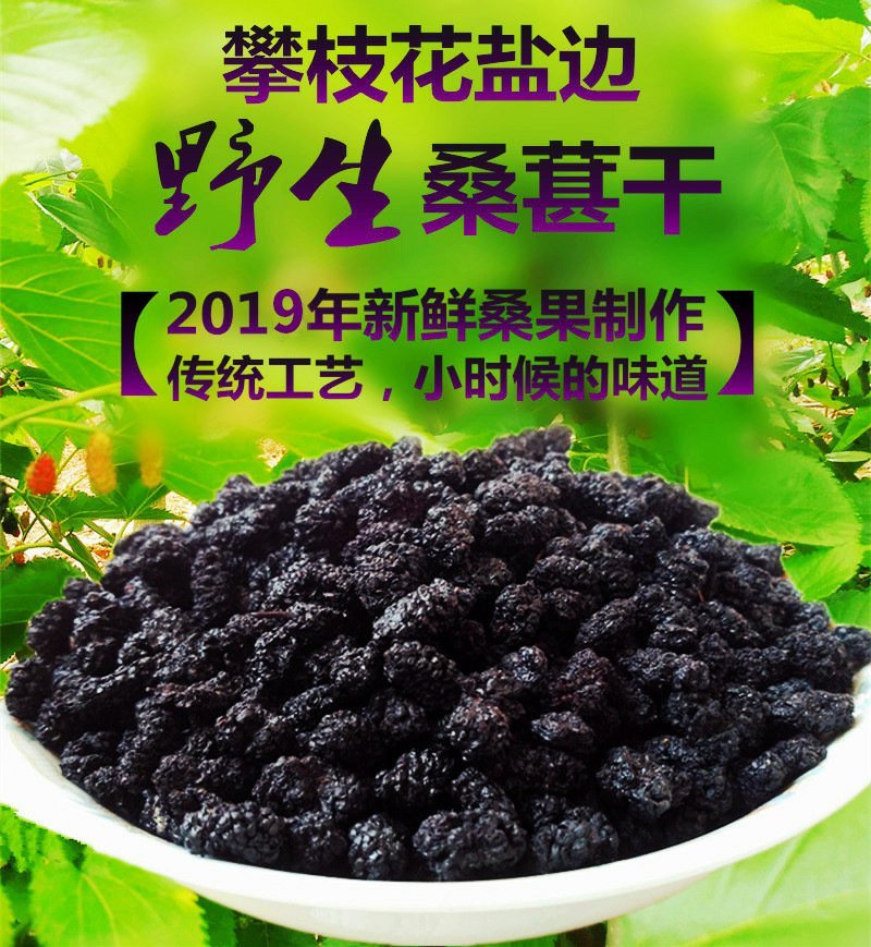 批发黑桑葚桑葚子水洗桑椹干无硫新货支持药检
