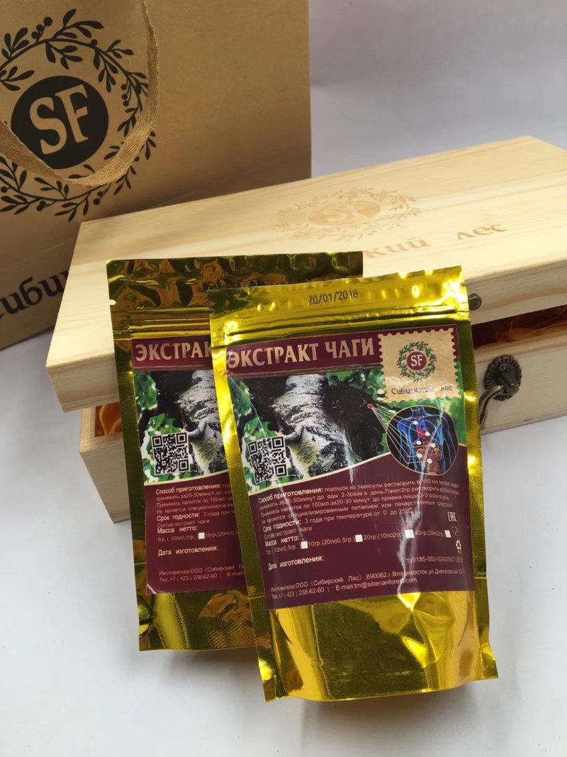 俄罗斯西伯利亚森林桦树茸提纯精粉