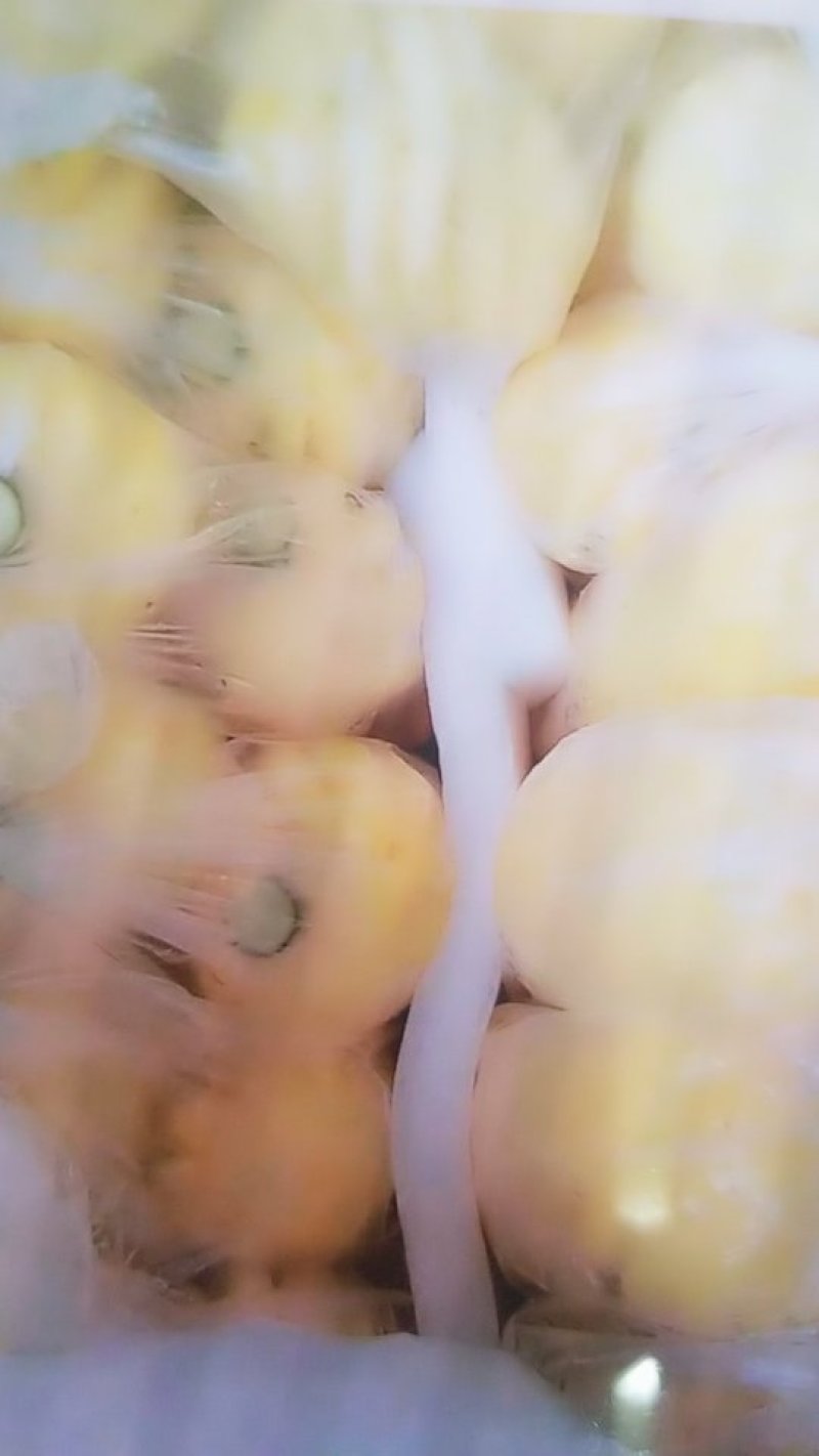 泰国小菠萝。鲜果。去皮。加冰