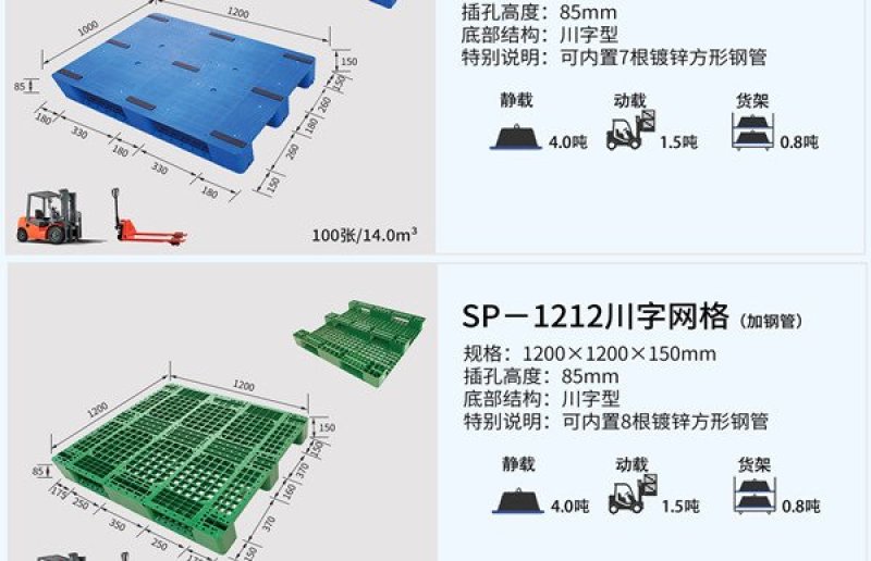 川字塑料货架托盘厂家直销各种型号类型批发直售