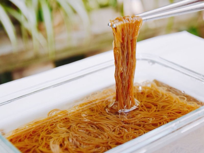 橡子粉丝纯野生橡子粉500g方便速食粉丝土特产