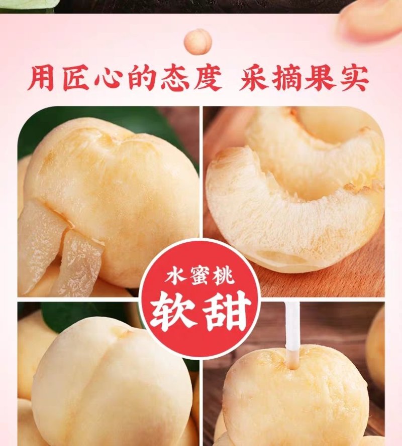 正宗阳山水蜜桃新鲜5斤当季孕妇水果包邮无锡软桃大果5