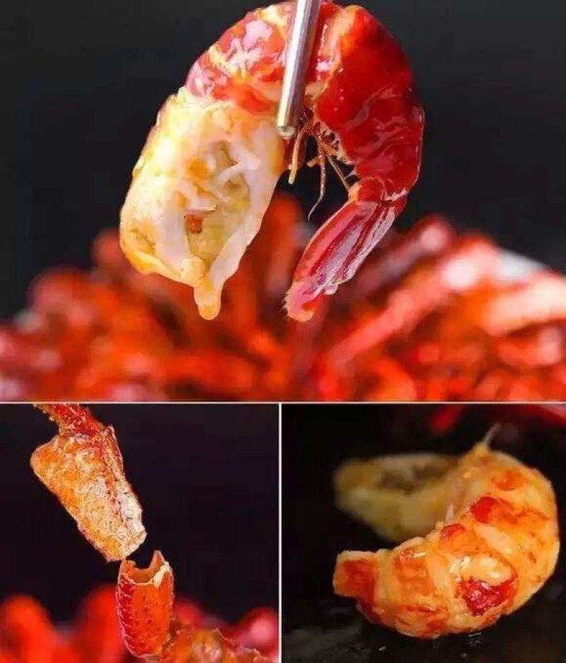 虾类，特级小龙虾虾尾，每斤(60--80)粒