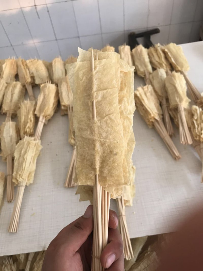 厂家供应烧烤豆皮串