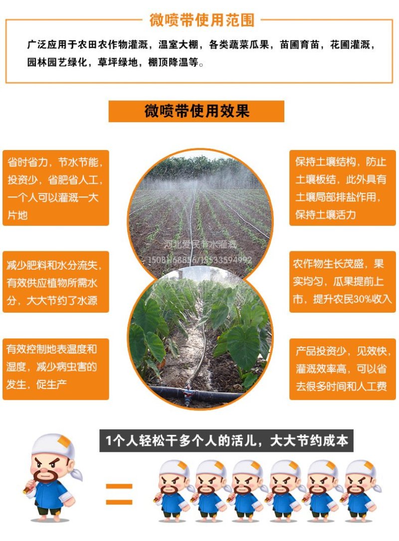 农用膜下滴灌带