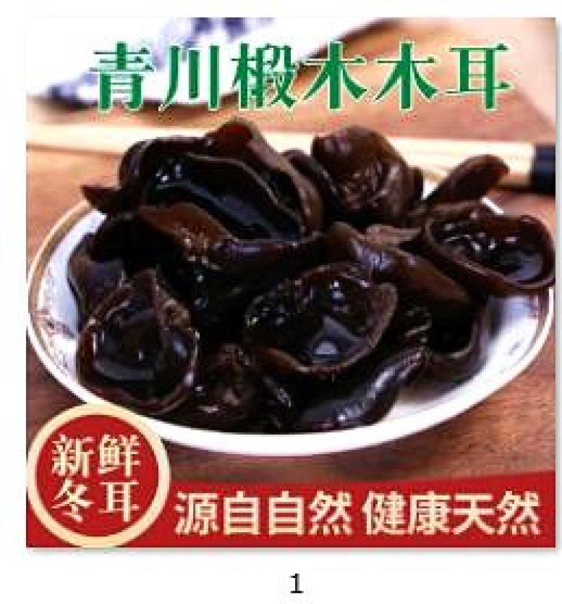 青川黑木耳椴木冬耳210g瓶装逸韵风物