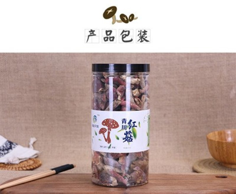 青川野生红菇150g瓶装逸韵风物