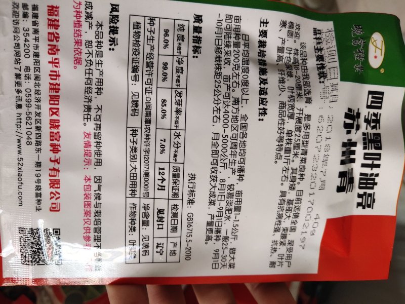 四季黑叶油亮苏州青，