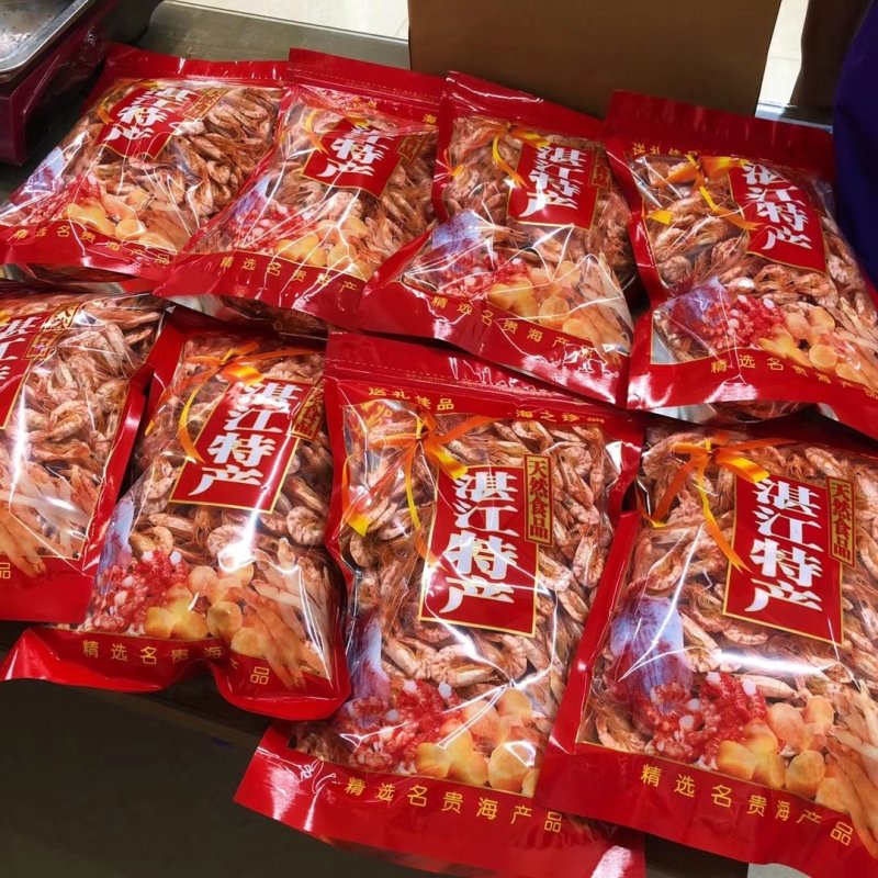 湛江本地即食烤虾干美味斑节小虾干