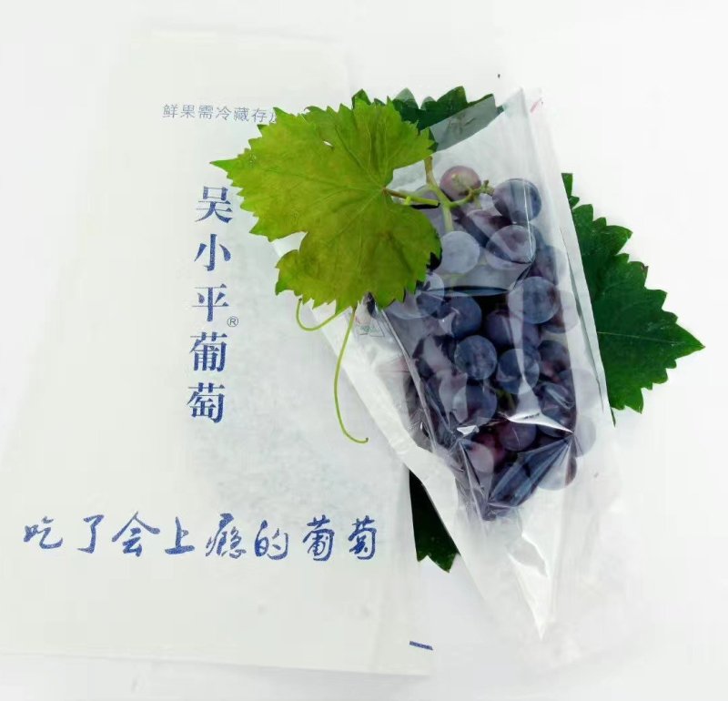 精品葡萄包装袋袋梯形葡萄套袋一面透明防雾保鲜膜一面纸
