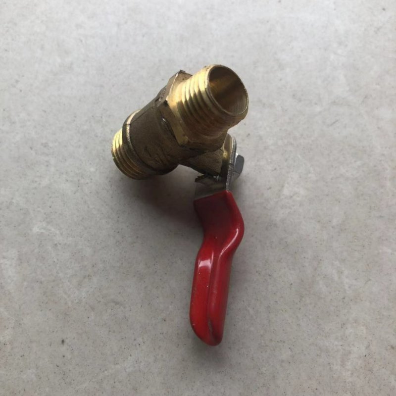 打药机配件三通直接头打药机药泵球阀开关全铜材质