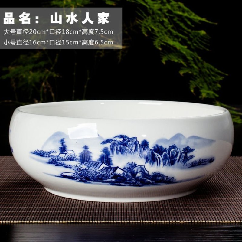 水仙盆碗莲盆多肉植物花盆超大陶瓷盆铜钱草塔竹睡莲