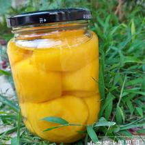 砀山黄桃罐头玻璃瓶手工制作绿色食品放心食用