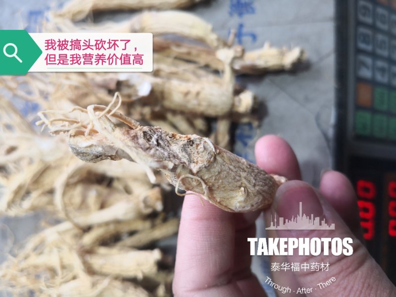 【聚便宜】残参性价比高包邮生晒参白参人参长白山吉林