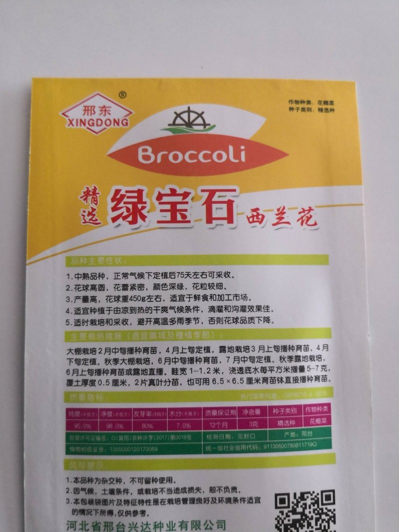 耐低温，抗病，绿宝石西兰花种子