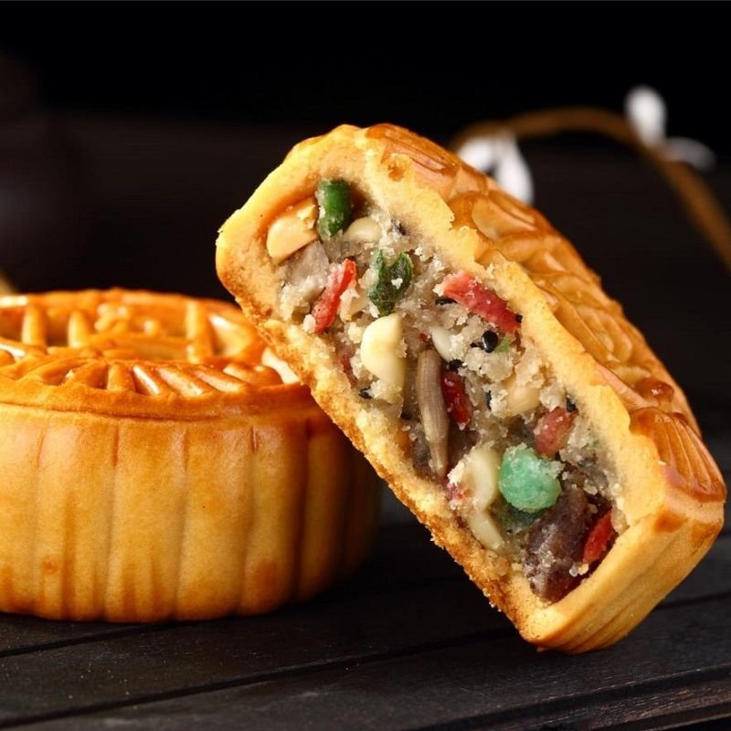 广式五仁月饼多口味可选传统中秋品牌大月饼糕点零食300g