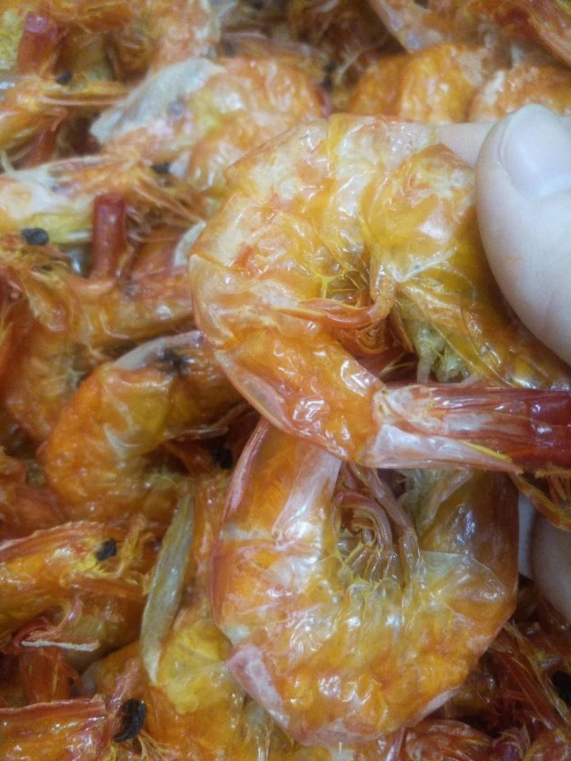 足干的60头软壳虾干