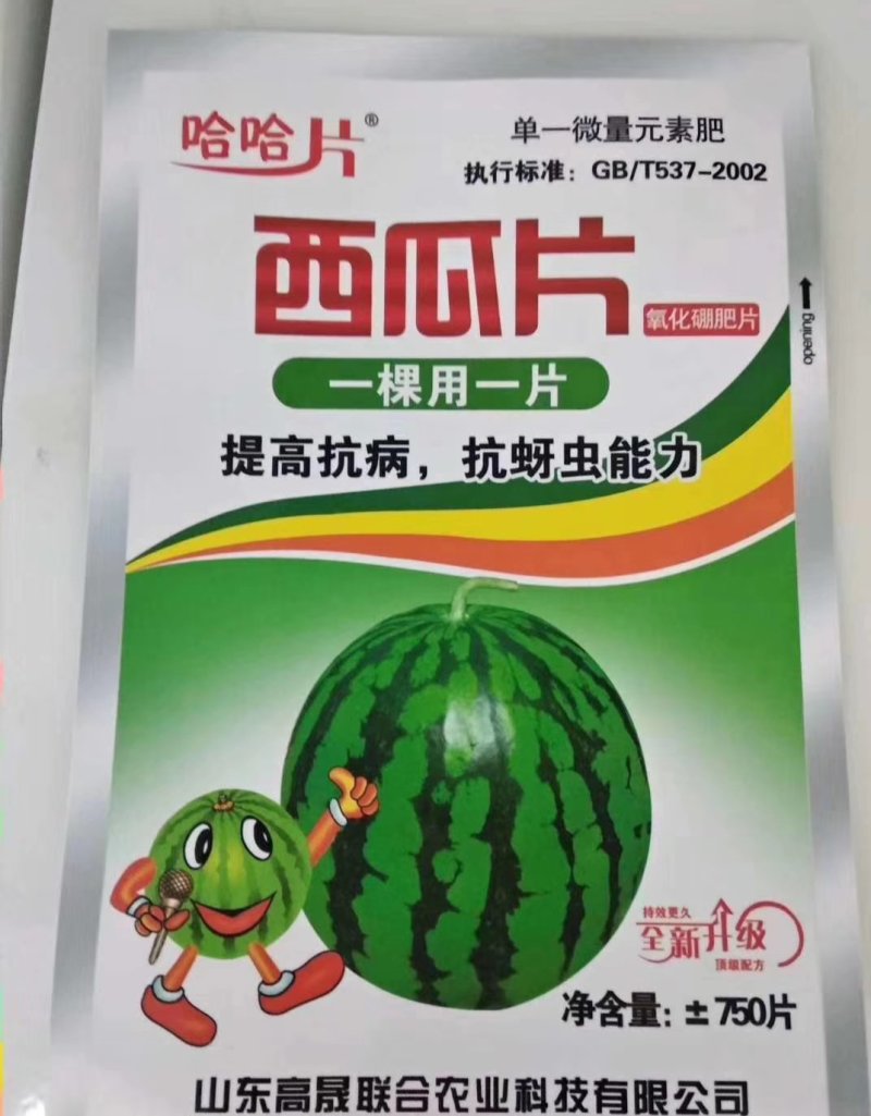 西瓜片哈哈片氧化硼肥片蚜虱片抗蚜虫蓟马一棵一片