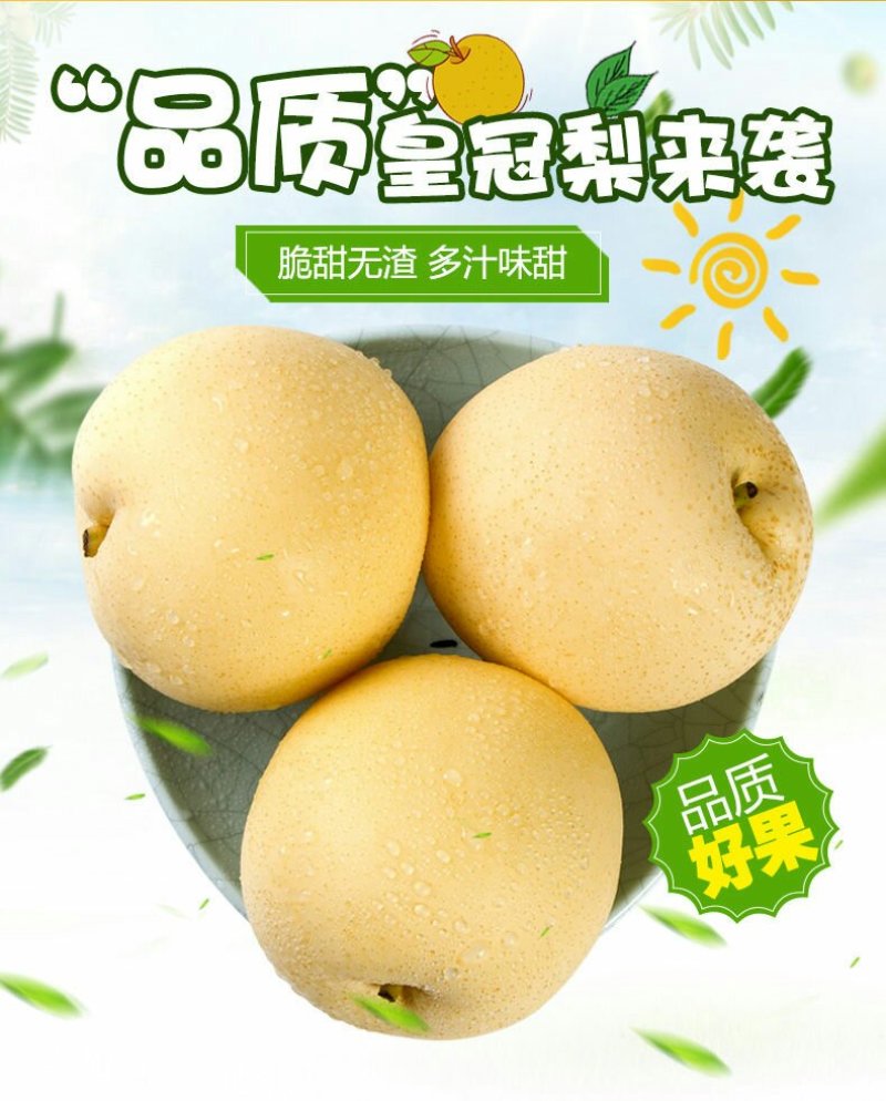 大量出售批发半斤以上皇冠梨