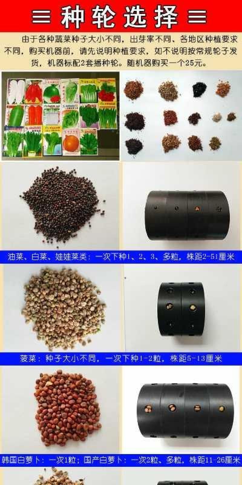 青菜萝卜小葱辣椒手推蔬菜播种机小颗粒种子药材播种机人力播