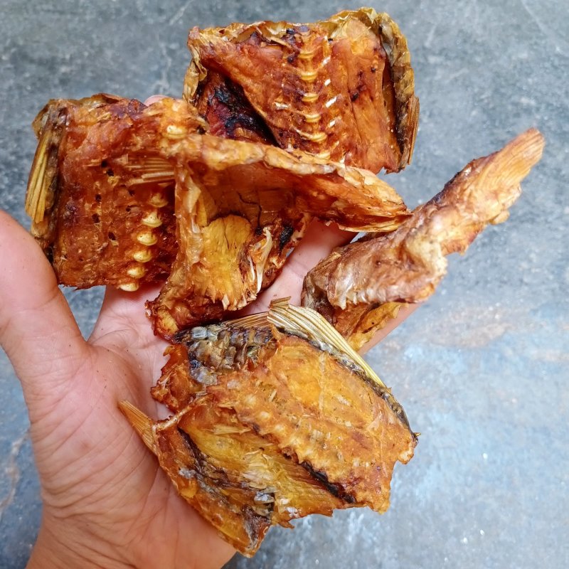 草鱼肉，鱼块，烟熏。颜色漂亮微盐，干度好，好货不碎。淡盐