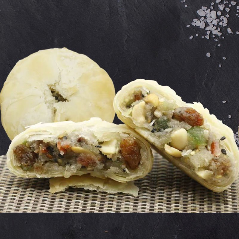【现做现发】麦若奇240g酥皮老式五仁月饼礼盒酥饼糕点