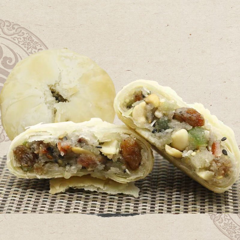 【现做现发】麦若奇240g酥皮老式五仁月饼礼盒酥饼糕点