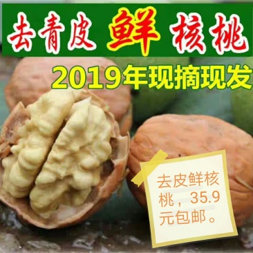 2019鲜核桃坚果5斤装现摘散装山核桃孕妇老人宝宝专用湿