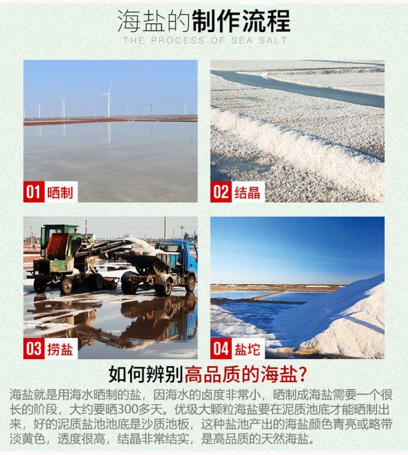 海盐无抗结剂/精制盐/食品加工用盐/腌制/厂家直销