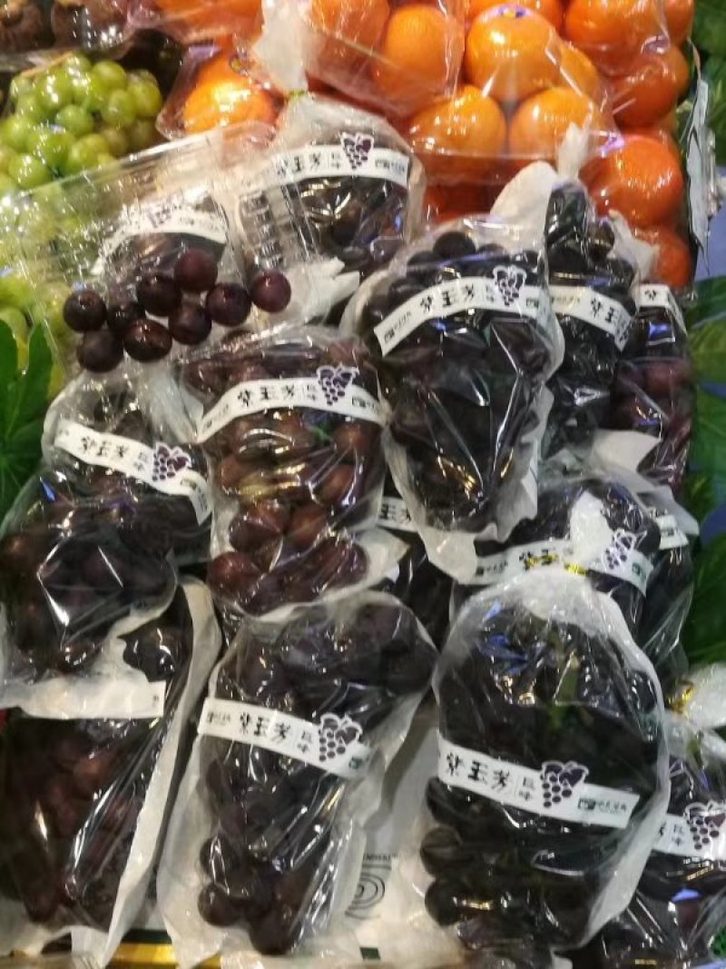 一面透明膜一面防水纸梯形葡萄包装袋防雾保鲜袋