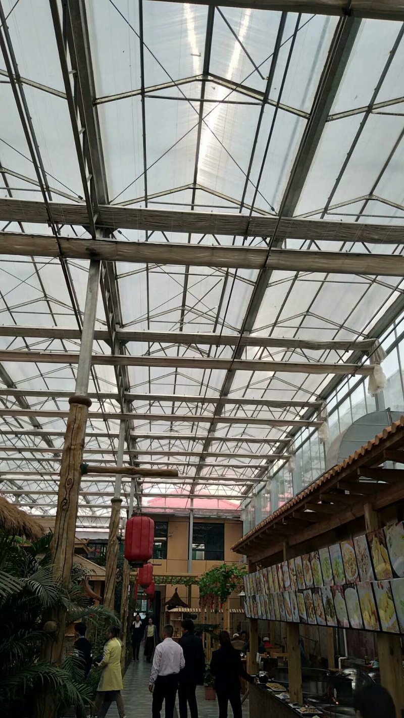 智能温室薄膜联动玻璃温室PC板智能温室