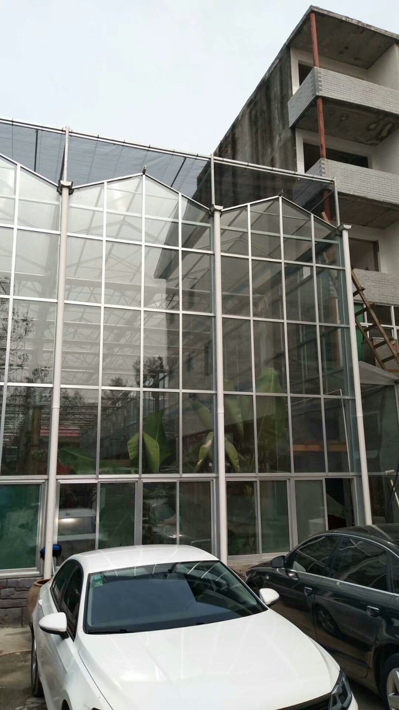 智能温室薄膜联动玻璃温室PC板智能温室