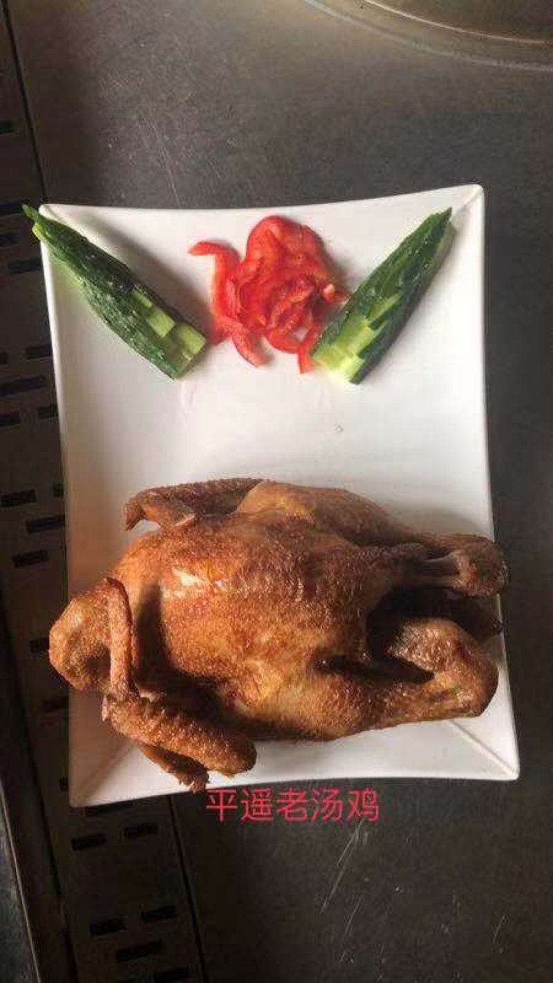 牛肉汤卤制的烧鸡