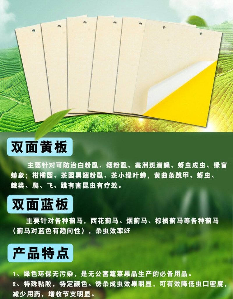 黄板双面诱虫板蓝板双面诱虫板