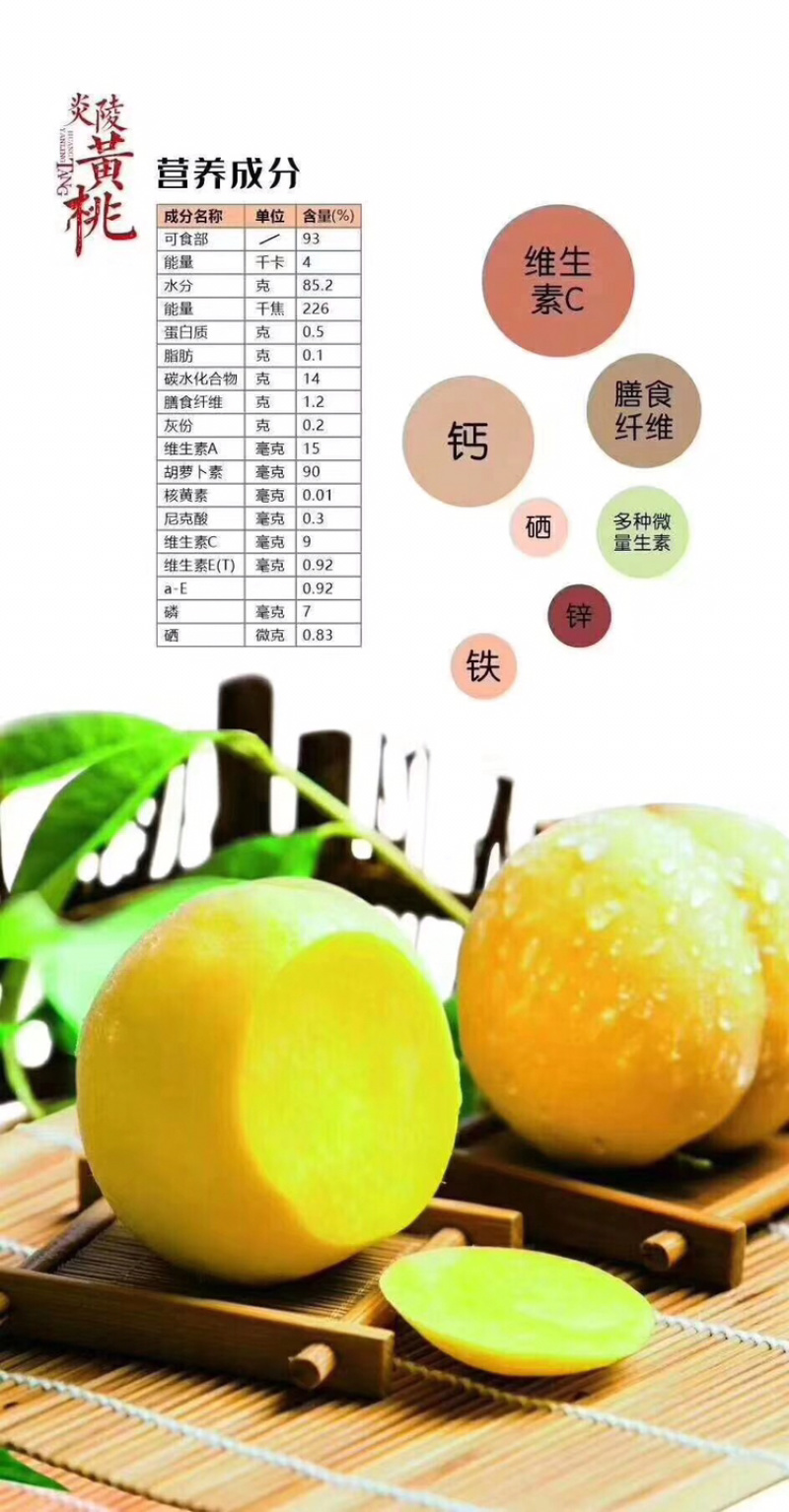 炎陵黄桃精品果1⃣️件代发