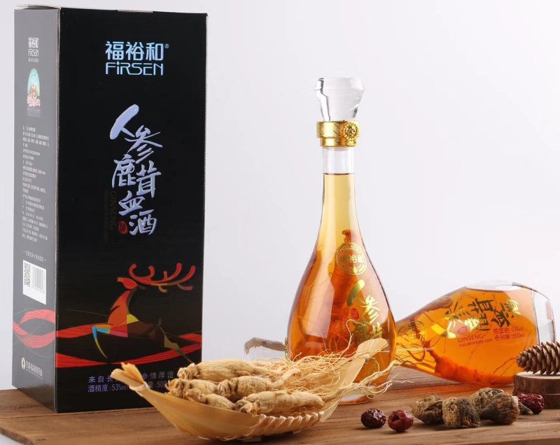 【包邮】人参鹿茸血酒人参酒500ml53度高度