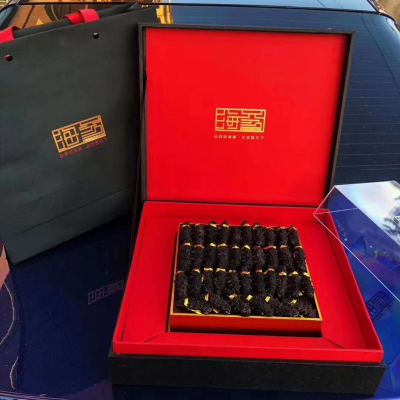 大连淡干海参礼盒，一盒40/50个海参，全国包邮