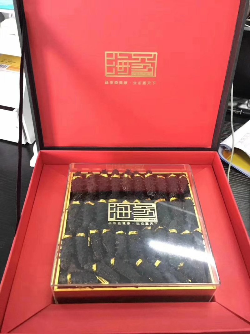 大连淡干海参礼盒，一盒40/50个海参，全国包邮