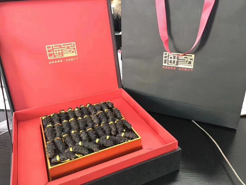 大连淡干海参礼盒，一盒40/50个海参，全国包邮