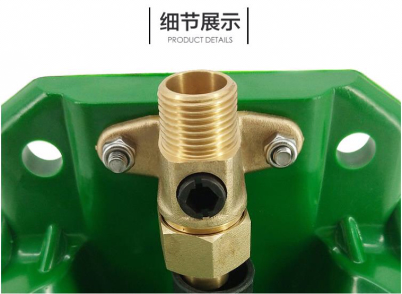 羊用饮水碗饮水槽铜阀自动饮水喝水器加厚牛羊饮水碗