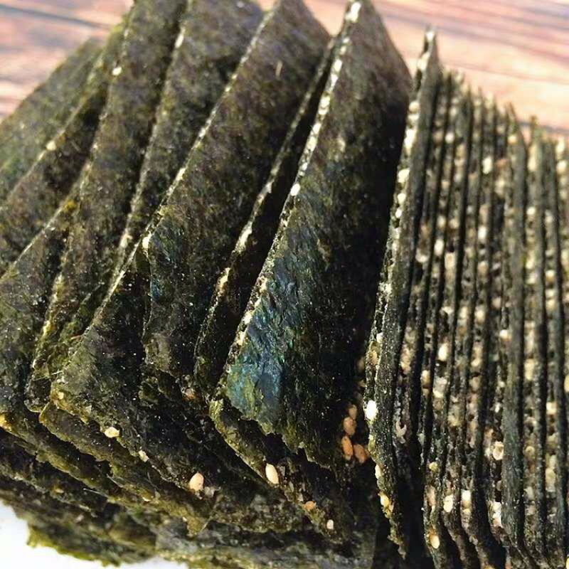 夹心海苔即食海苔芝麻海苔芝麻夹心海苔125克