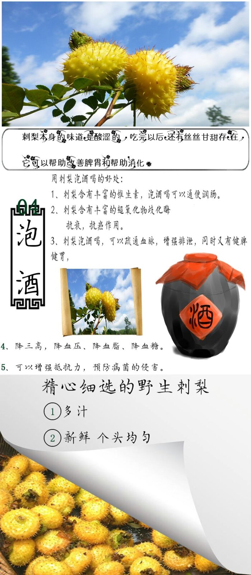 刺梨金刺梨新鲜刺梨野生刺梨刺梨鲜果