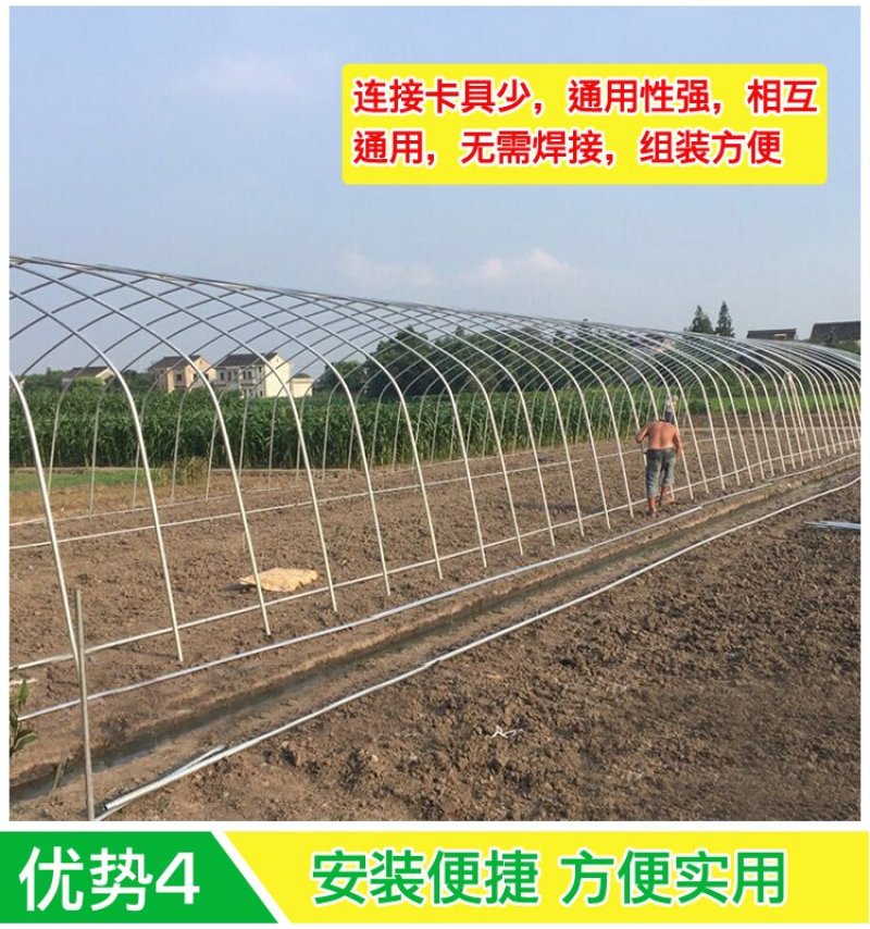 普通大棚镀锌钢管蔬菜大棚瓜果大棚大棚钢架钢管