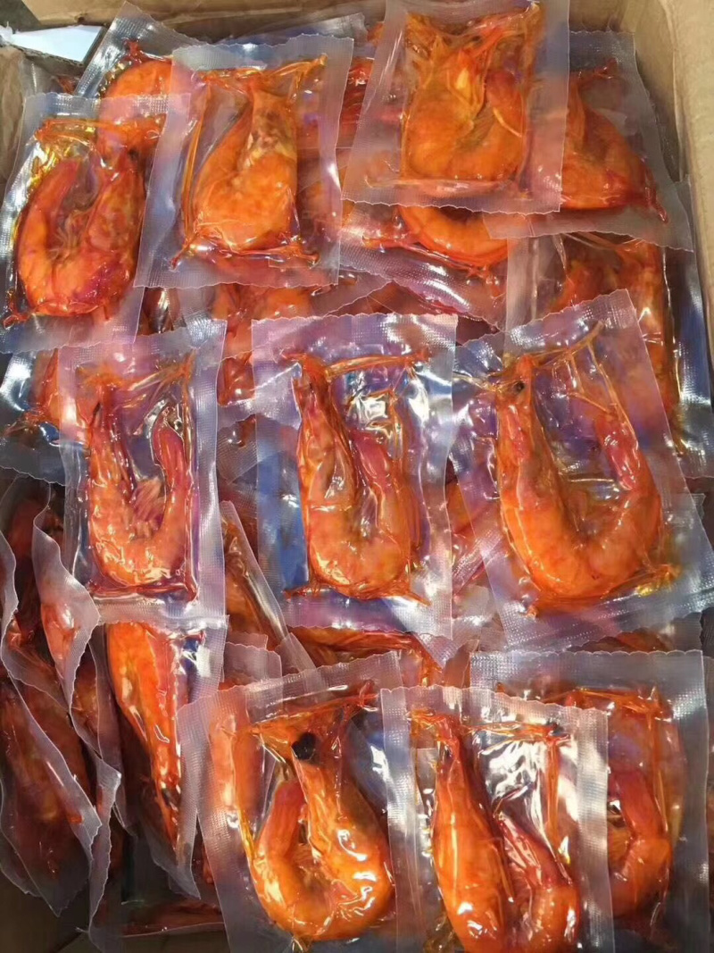 自家日晒新鲜虾干网红虾干微辣适合零食无添加