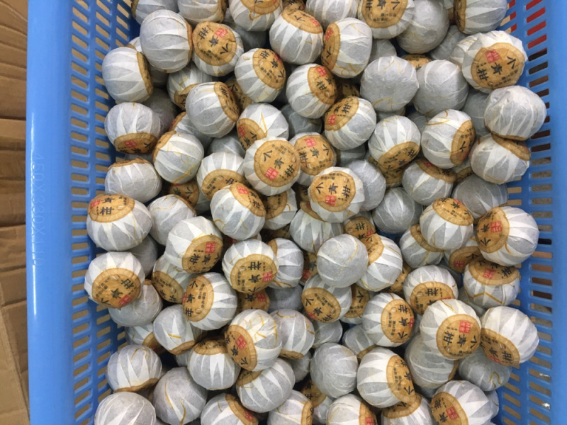 正宗新会小青柑普洱茶低温烘培工艺85每斤批发