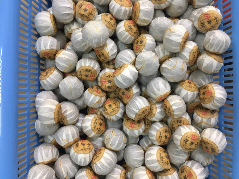 正宗新会小青柑普洱茶低温烘培工艺85每斤批发