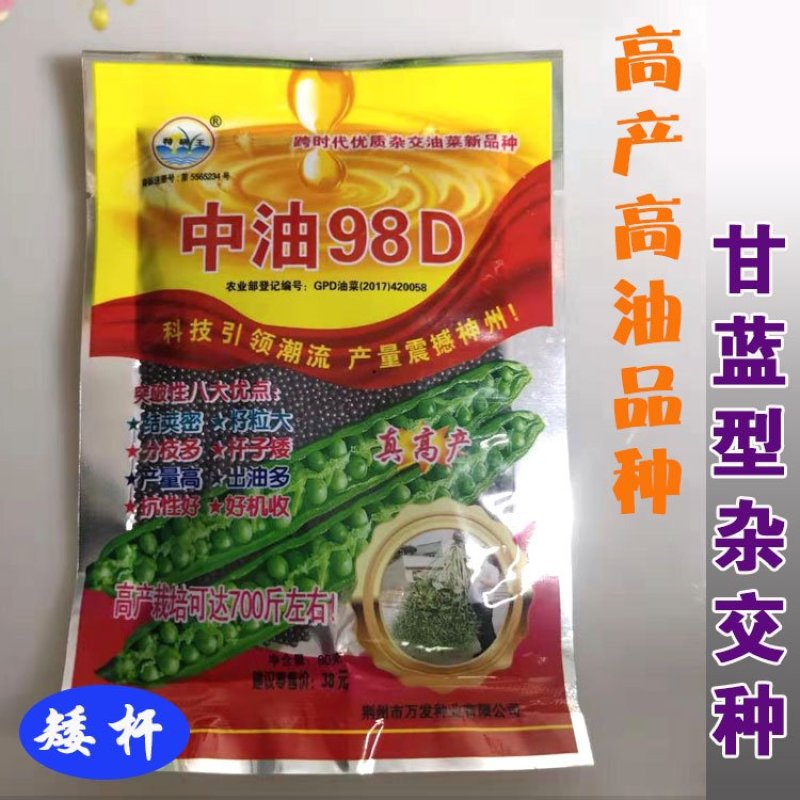 杂交油菜种子甘蓝型油菜籽榨油专用种包邮