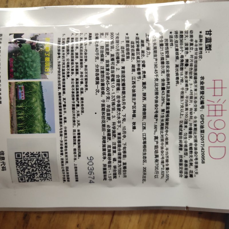 杂交油菜种子甘蓝型油菜籽榨油专用种包邮