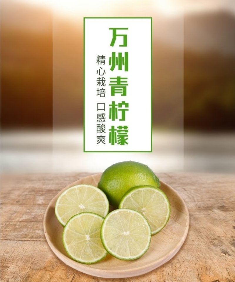 万州青柠檬产地直销支持电商走货［一件代发］量大从优
